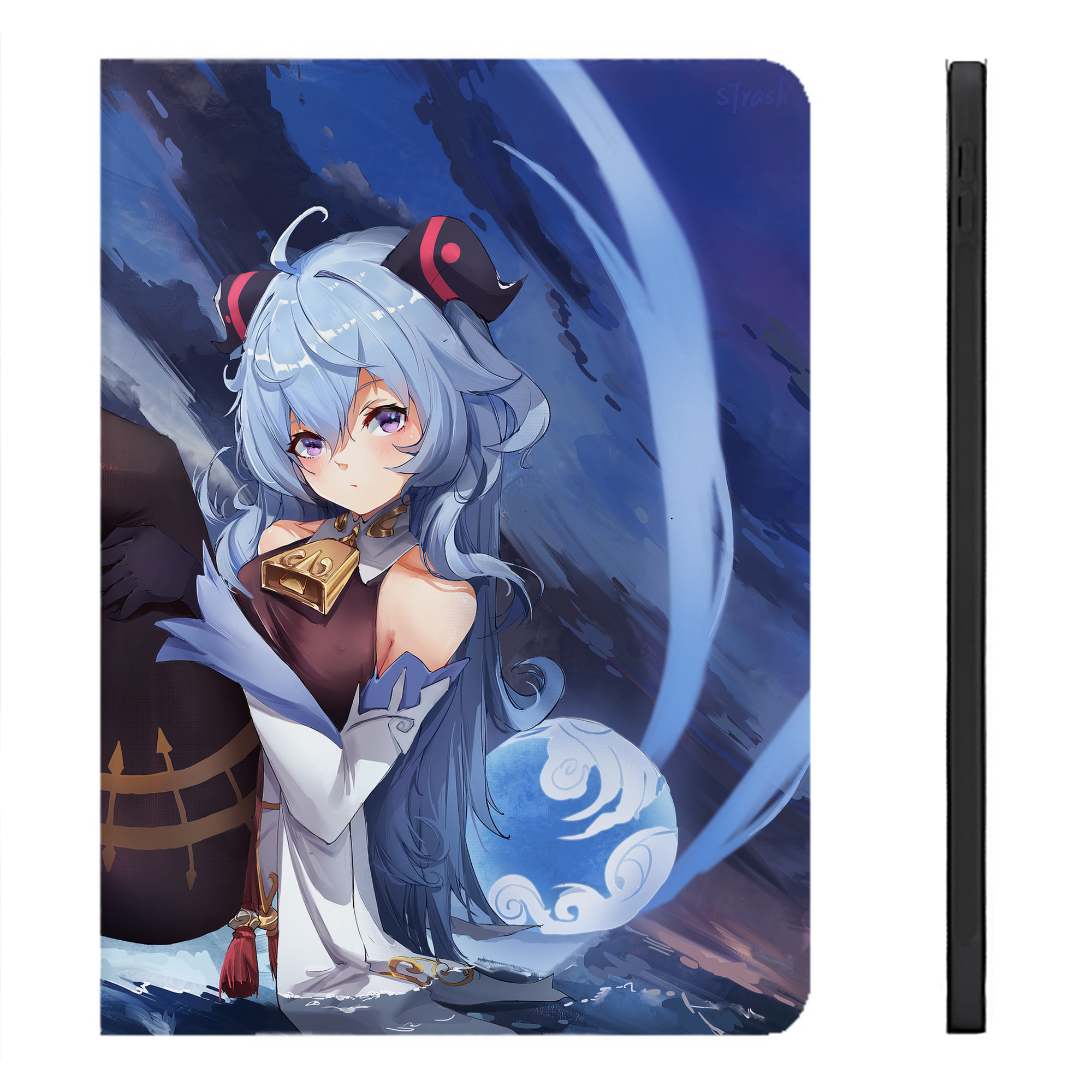 げんし神 genshin IPadケース ペンホルダー付き ブックスタイルデザイン